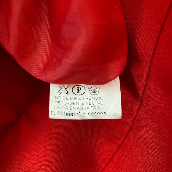 Moncho Heredia Spain Red Tan Striped Sleeveless Sheath Dress Size 10 - Picture 5 of 10